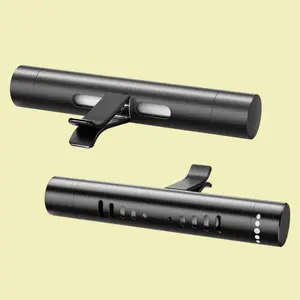 2pcs Car Air Freshener Diffuser Vent Clips，With 12 Odorless Refill Sticks,Essential Oil Car Diffuser Suitablefor:Car,Bathroom,OfficeScenario,Cloakroom,Bedrooms,Present (Black)