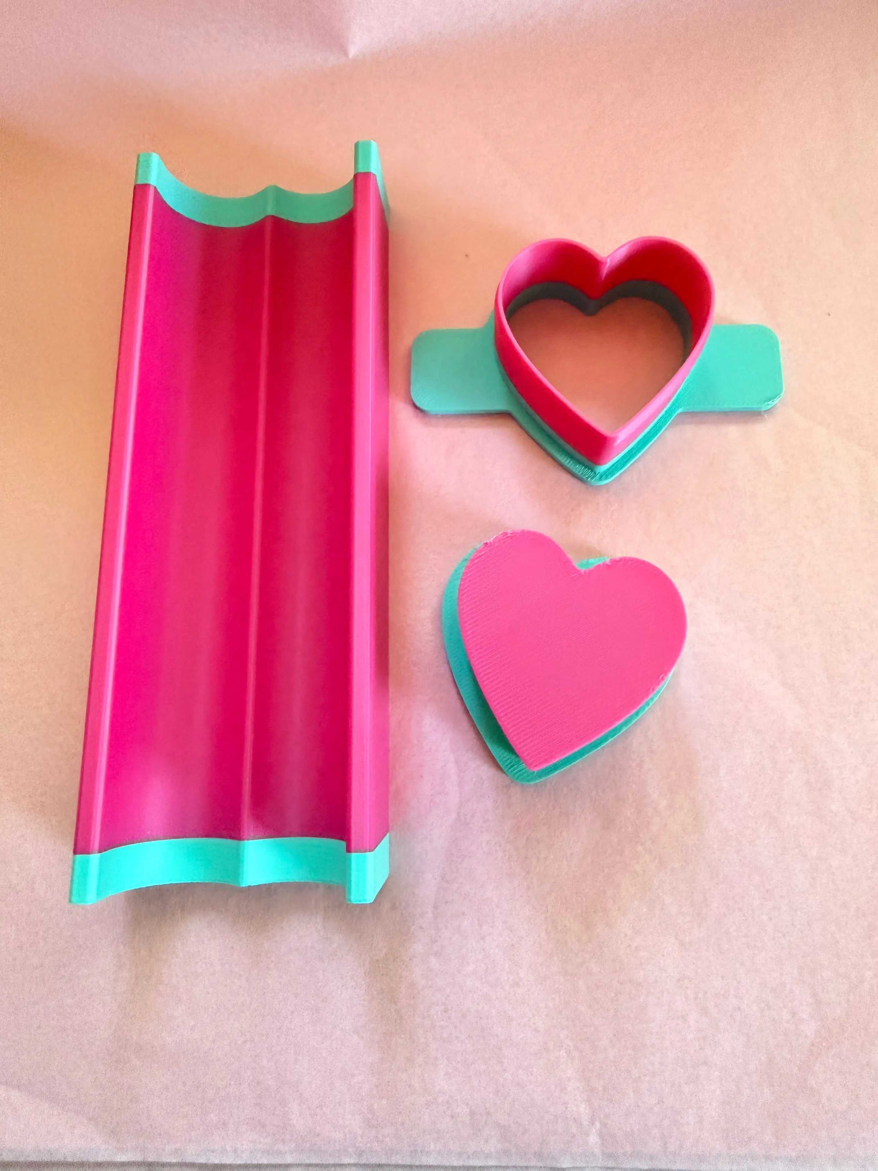 Heart Shaped Cake Pop Cutters/Pusher/Tray