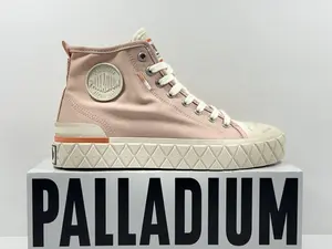 Palla Ace Chukka Org Women's Mid Top Sneaker Boot Hybrid with Organic Cotton Canvas & Rubber Outsole