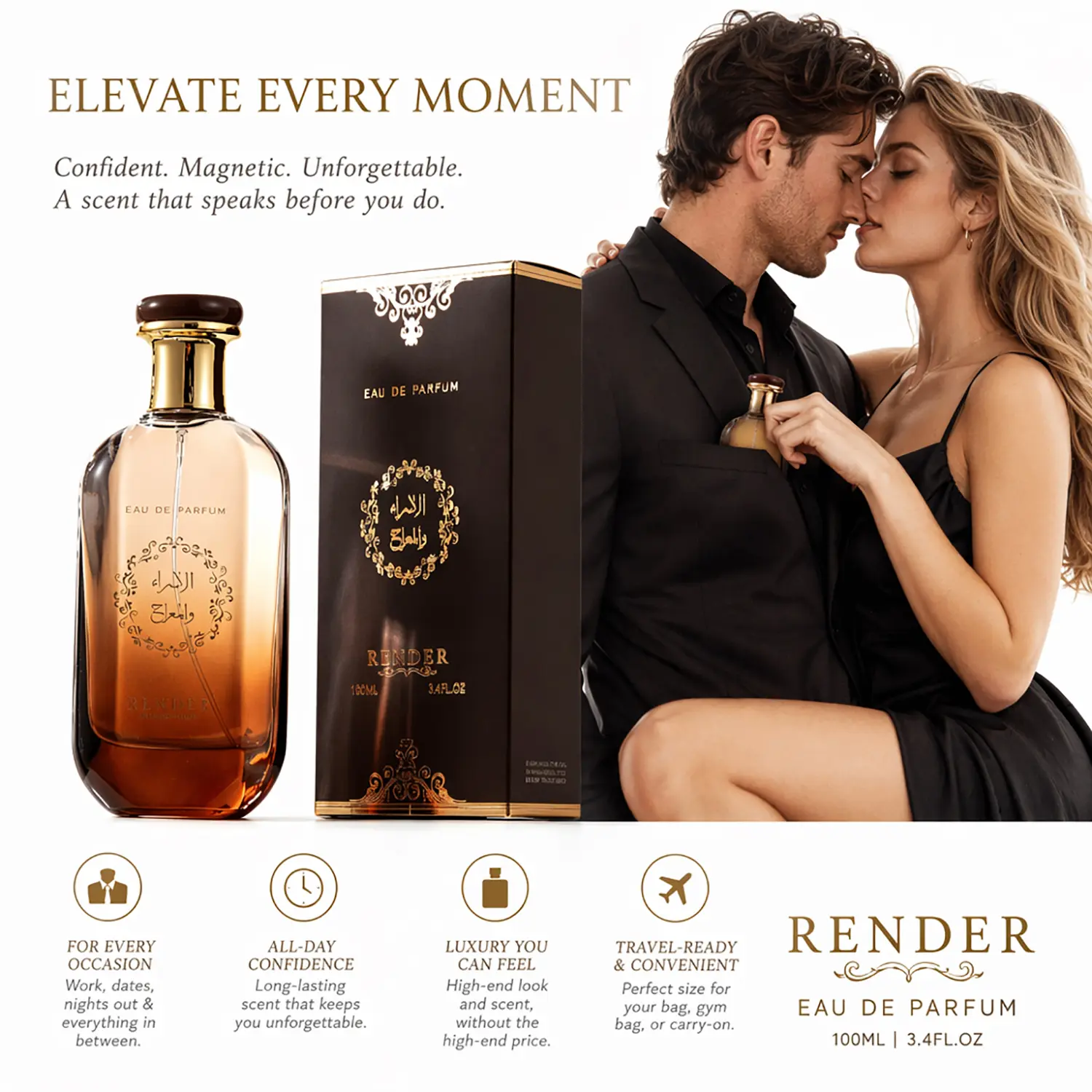 Men's Signature Pheromone Cologne, with a long-lasting fruity woody blend. Formulated with pheromones to make her obsessed, leave her breathless all night, and share an intense, romantic adventure together. Great for Anniversary & Christmas. 55ml/1.8fl.oz
