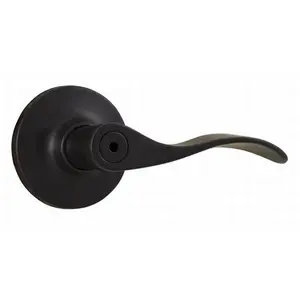 212 MAIN New Haven Privacy Security Door Lock, Door Hardware with Adjustable Latch, Full Lip Strike, Zinc Construction, Concealed Screw, Oil Rubbed Bronze Finish, ANSI Grade 3