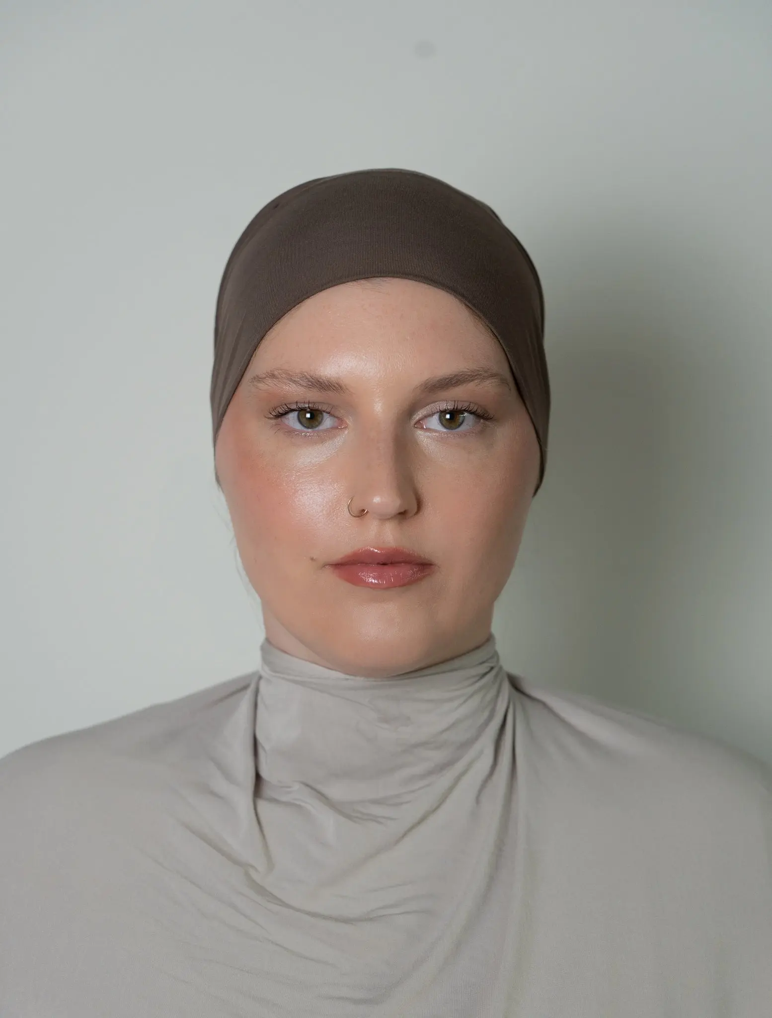 Bamboo Jersey Tie-Back Undercap- Mocha