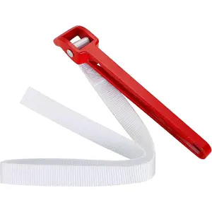 12 Inch Strap Wrench Pipe Adjustable Nylon Strap Pipe Wrench Double Layered Oil Filter Strap Wrench Handle Nylon Belt