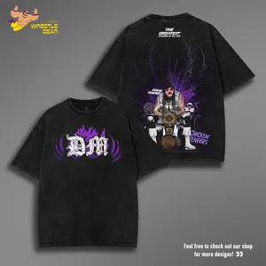 Limited WWE DOMINIK MYSTERIO Washed T-Shirt, Graphic Tees for Boys, Unisex Top, Vintage Y2K Aesthetic, Sweatshirt graphic tee, anime oversize Cotton Fit Oversized