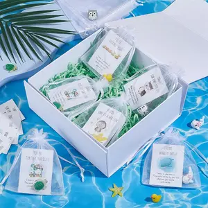 Set of 25 Appreciation Gifts Bulk, Thank You Gift for Family and Friends with Animal Pun Note Cards, Mother's Day 2026 Children's Day 2026 Quality Materials Funny Resin Ducks Stars Whales Turtles Owls Favors