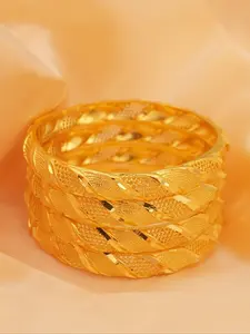 Hollow Out Design Bangle, Fashionable Bangle for Women & Girls, Trendy All-match & Exquisite Jewelry for Birthday Gift