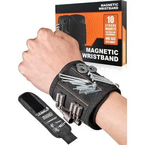 Magnetic Wristband for Tools - Premium Tool Belt for Holding Screws Nails with Powerful Magnets, Birthday Gifts for Men, Cool Gadgets Stuff Gifts for Dad, Husband, Grandpa, Handyman, Him
