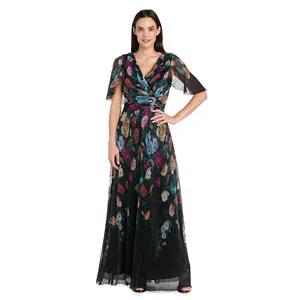 Enchanted Garden Chiffon Gown