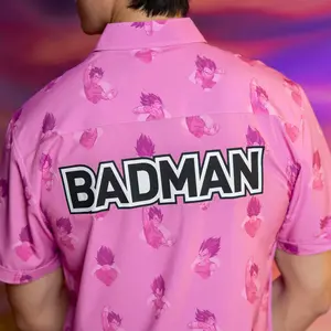 New 2026 BADMAN Pink Hawaiian Shirt Anime Style, Gift for Him Her, Aloha Vibes #summervibes #summer2026 #outfitinspo