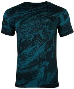XTREME COUTURE by AFFLICTION Men's T-Shirt AXE SLINGER Biker MMA Crewneck Cotton
