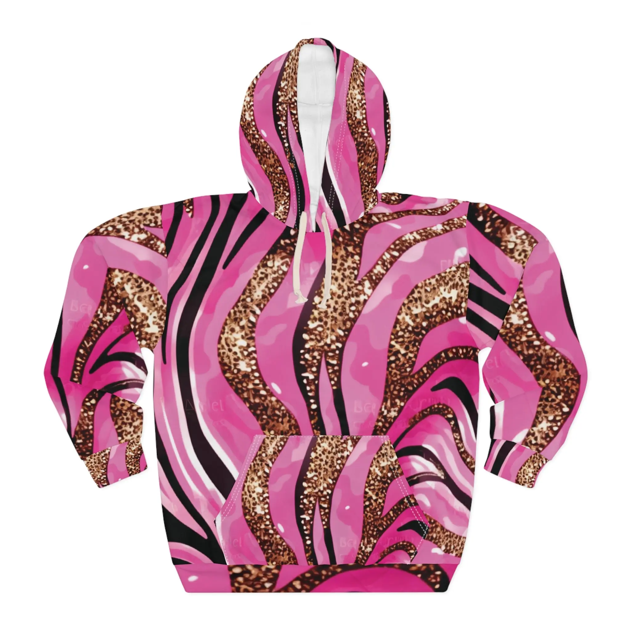 Bold Zebra Print Unisex Hoodie