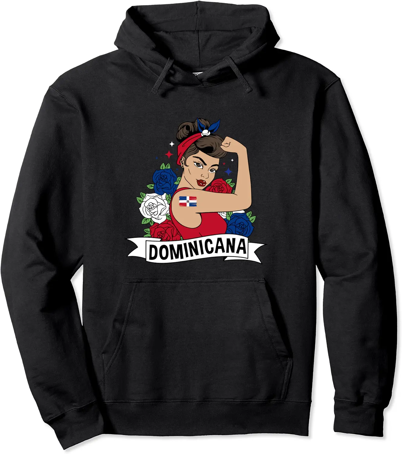 Pride Republica Dominicana Roots Strong Dominicana Girl Pullover Hoodie - Mayakemp Shop 48B0D2BTG1QT