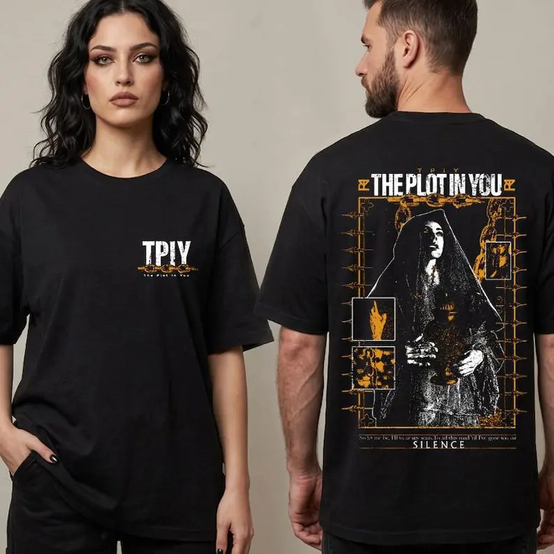 The Plot In You TPIY Silence Chain Graphic Two Sided Metalcore T-Shirt