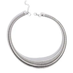 Dramatic Dynasty Slider Necklace with Tone Choker Style