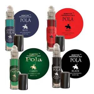 MOBETTER FRAGRANCE OILS Pola Men Cologne Body Oil Set 4 piece 1/3 oz roll on Glass Bottles