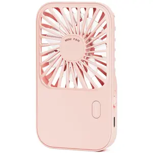 Portable Handheld Fan, 1 Count Mini Rechargeable Handheld Fan, 3 Speeds Personal Hand Fan with Foldable Stand Lanyard for Travel Home Office