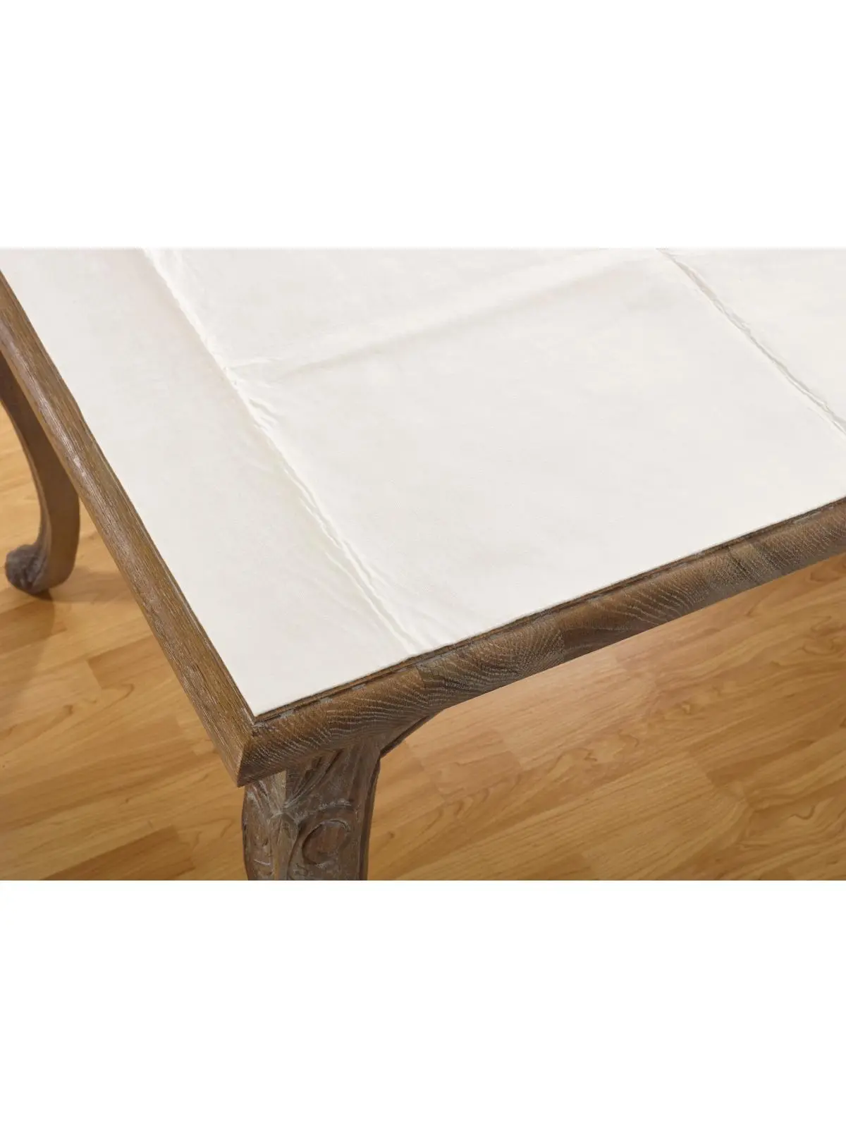 SARO Cushioned Table Pad White