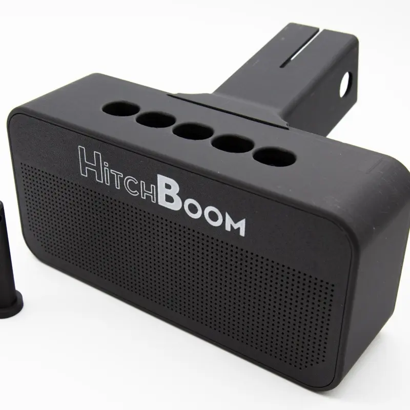HitchBoom Bluetooth Speaker for Vehicle Hitch - Compact & Portable Audio Solution