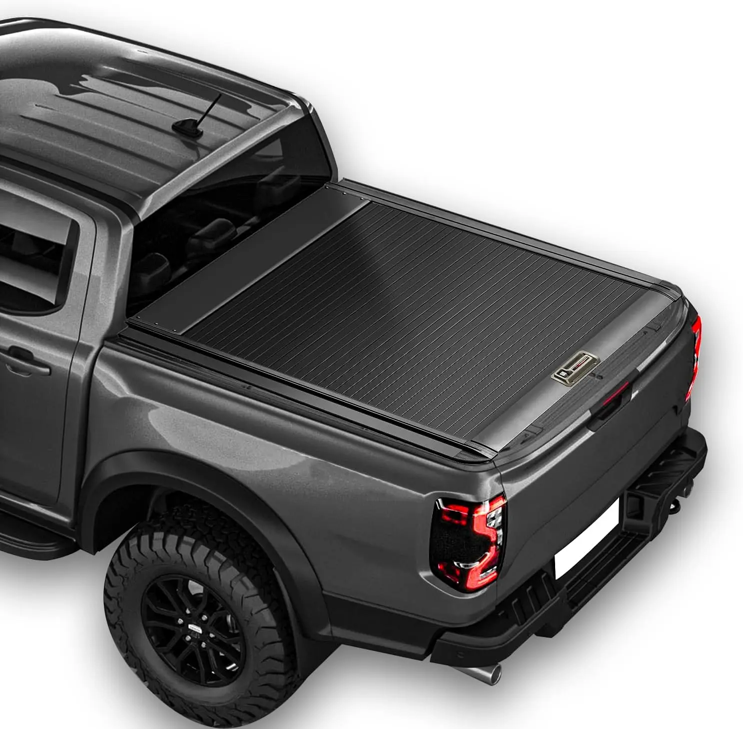 Ranger 2019-2026  (5'/60'') Retractable Hard Truck Bed Cover Key Lock Retractable Truck Bed Tonneau Cover Compatible