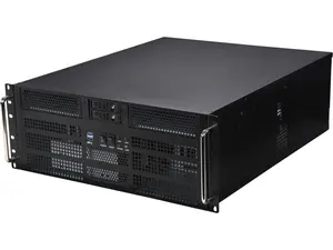 360 stand Athena Power RM-4U8G525 4U Rackmount Server Case - Black, with Hot-Swap Functionality, GPU Card Compatible