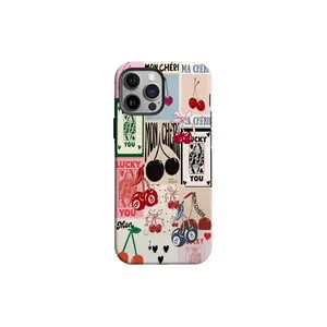 Retro Y2K Playing Cards Collage Phone Case, Y2K Coquette Aesthetic, Trendy Lucky Applicable to iP15Promax ip14Pro mobile phone case 12 trendy brand 13 anti-fall cover 14Promax personality 15Pro cute Plus case t if y phonecase Accessories Acrylic casetify