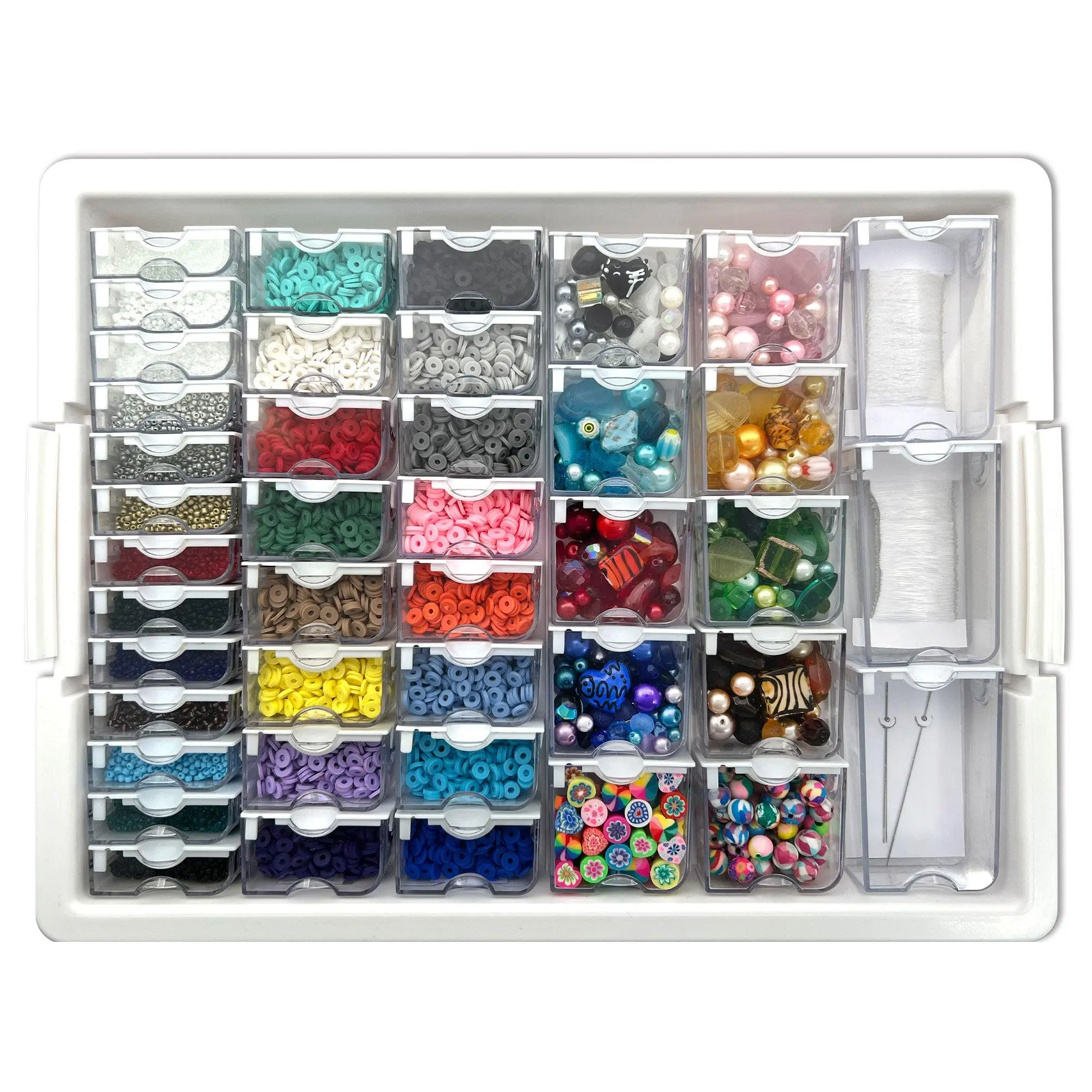Bead Storage Solutions Elizabeth Ward Assorted Glass and Polymer Clay Bead Tray Boxes Organiser Bead Storage Solutions Elizabeth Ward Assorted Glass and Polymer Clay Bead Tray Boxes Organiser
