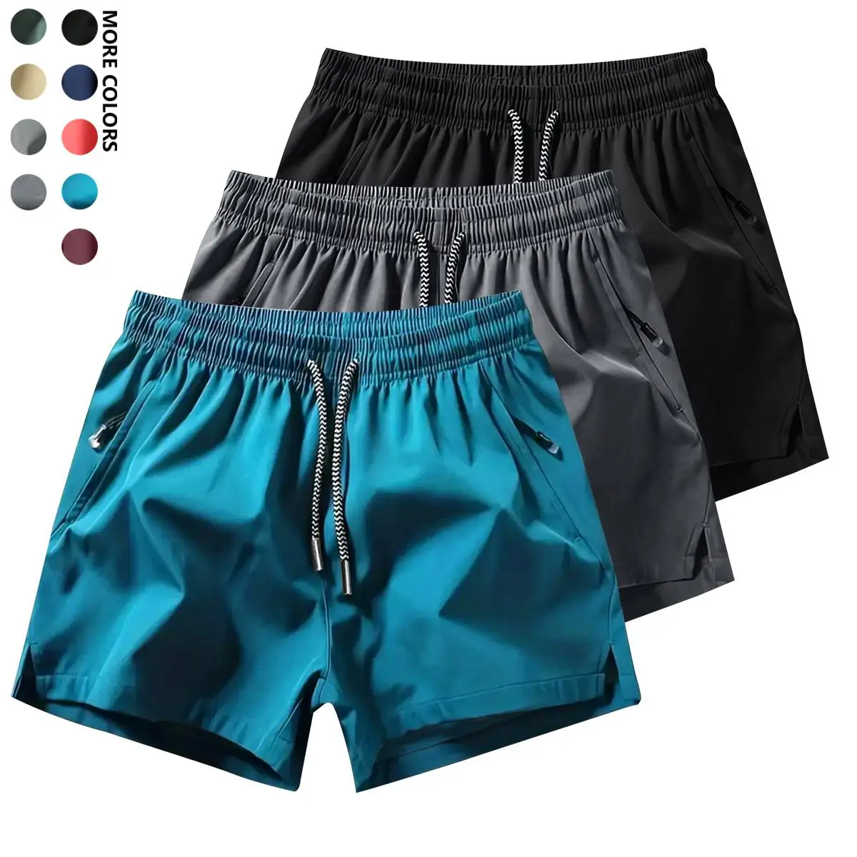 Lake Blue + Dark Gray + Black