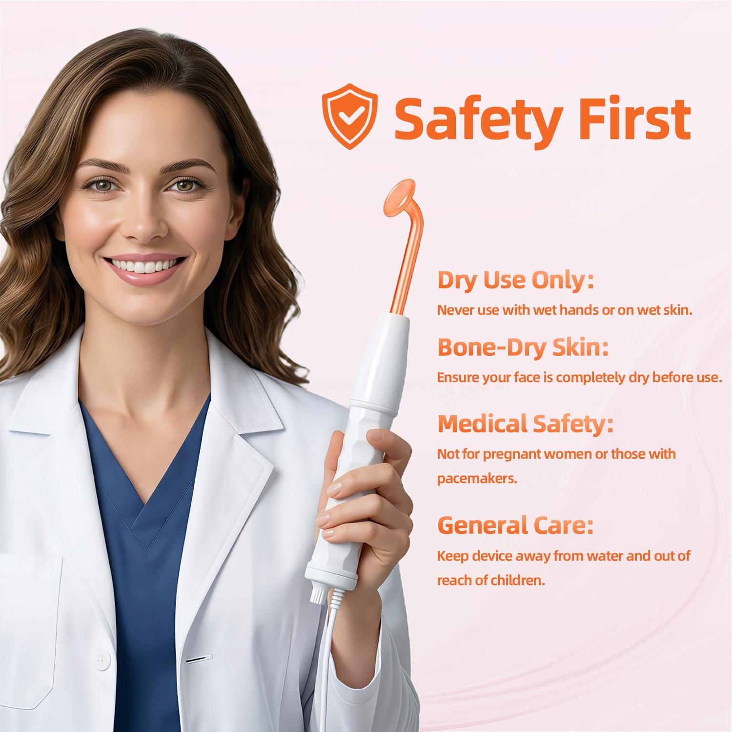 Cotsoco 4-in-1 High Frequency Electrode Wand, Professional Skincare Tools for Women, Comfortable Facial Skin Care Spa Massager, beauty product, Skin Care Gift Cotsoco 4-in-1 High Frequency Electrode Wand, Professional Skincare Tools for Women, Comfortable Facial Skin Care Spa Massager, beauty product, Skin Care Gift