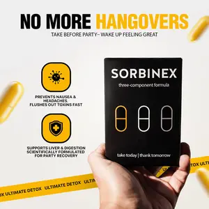 Sorbinex 3-Step Party Recovery Pack - Stay Energized, Stay Fresh | Revolutionary 3-Step Formula for Any Occasion – Travel, Parties & Active Life