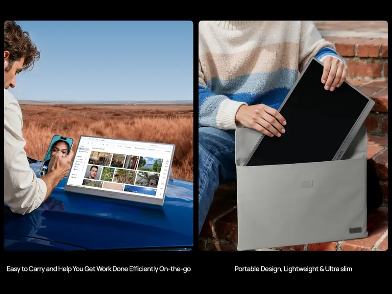 Product Introduction of ARZOPA Portable Monitor 16.1"/17.3" FHD 1080P 60Hz/144Hz Laptop Screen Extender for PC Mac Xbox Switch PS5 iPhone IPS Display Computer Display HDR External Screen Game Workfromhome 12