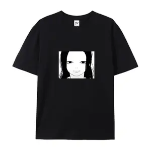 Mitaka Asa CSM Retro Anime American-Style T-shirt - Casual style, 100% cotton fabric, made in the USA, dark comic street style, loose A-line fit.