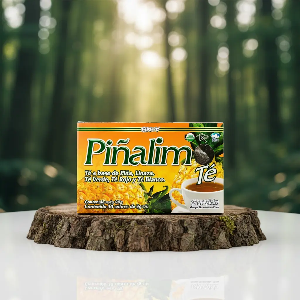 Piñalim Té – Pineapple, Flaxseed, Green, Red & White Tea Blend | 30 Tea Bags (90g / 3.17 oz) | USDA Organic | Digestive Wellness Herbal Tea