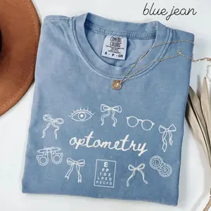 Optometry Comfort Colors Shirt • Coquette Bow Optometrist Work Tshirt • Ophthalmologist • Optometry Gifts • Optometry Tech • Ophthalmic Tech