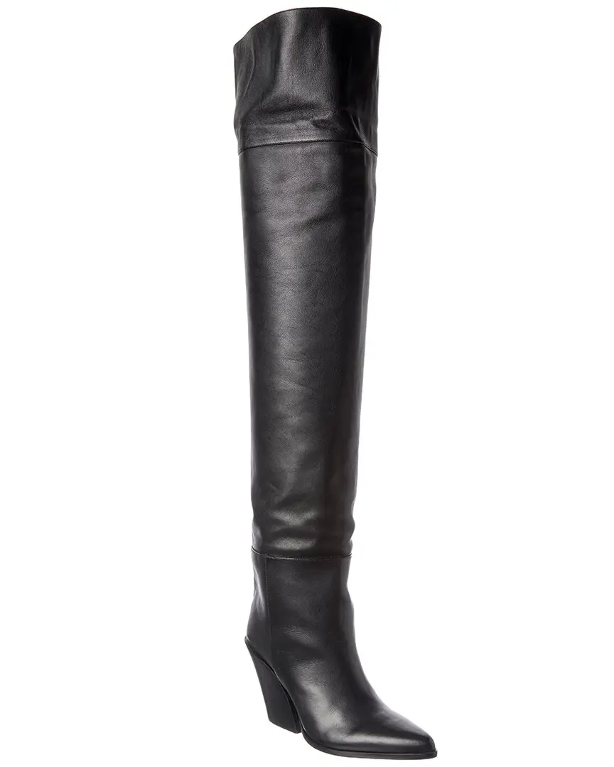 Jimmy Choo Maceo 85 Leather Over-The-Knee Boot