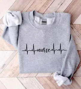 Nurse Heartbeat Shirt, Nurse Grad Sweatshirt, Nursing Job Hoodie, Gift For Nurse, Nurse Appreciation T-Shirt, Nurse Student Sweatshirts, Nursing School Hoodies, Nursing Student