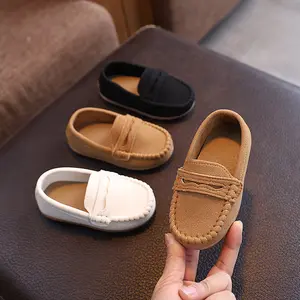 Children's soft-soled slip-on loafers boys 2026 single shoes