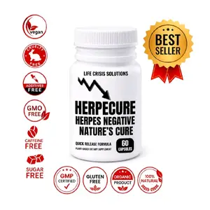 100 CAPSULES 2000 X MORE POTENT  NATURAL HERBAL FORMULA HSV 1 & HSV 2 &  SPECIALIST  MASTER HERBALIST ORGANIC WILDCRAFTED CAPSULES