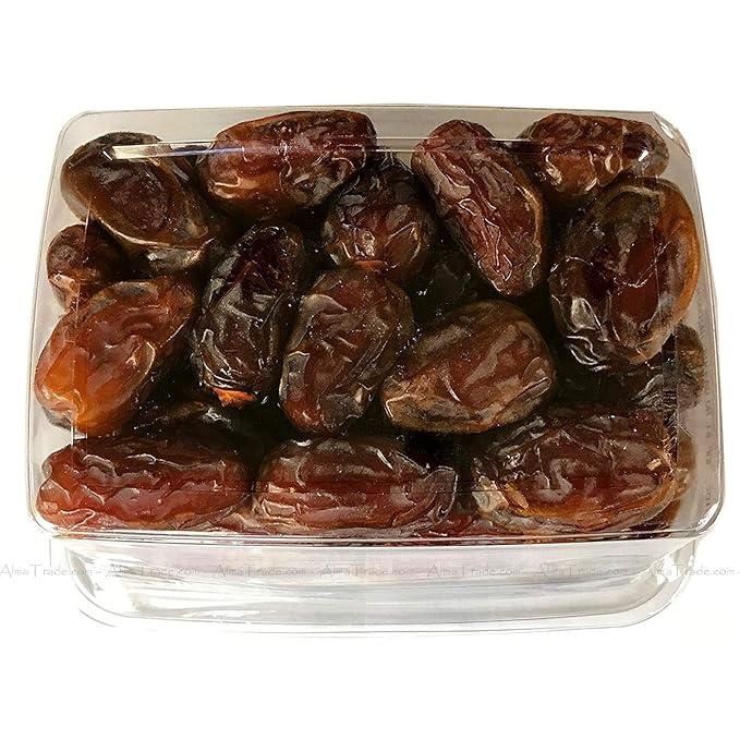 SunDate Organic California Medjool Dates 2 lbs 907g USDA Certified Non-GMO Fiber-Rich Snack Resealable Container