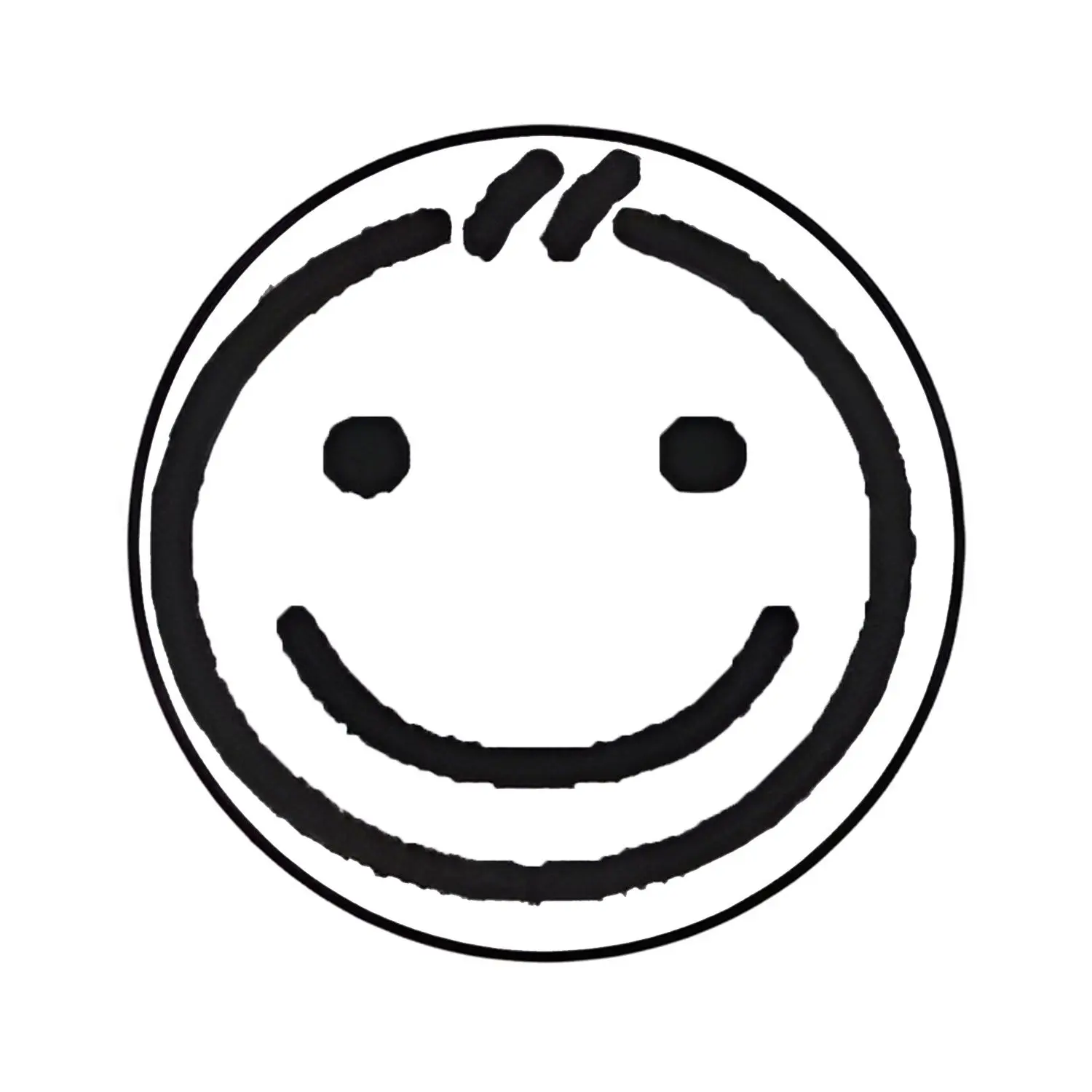 Trodat 4612 Round self Inking Stamp - Customize with Initial or Smiley - 1/2" Diameter