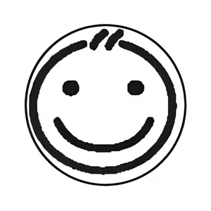 Trodat 4612 Round self Inking Stamp - Customize with Initial or Smiley - 1/2" Diameter