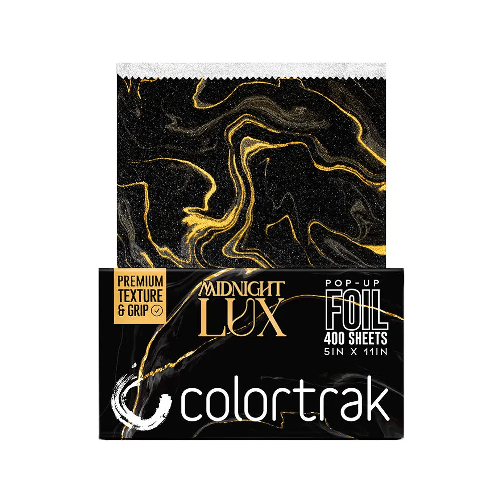 Colortrak Midnight Lux Pop-Up Balayage Hair Foil - 5"x11" Pre-Cuts - 400ct