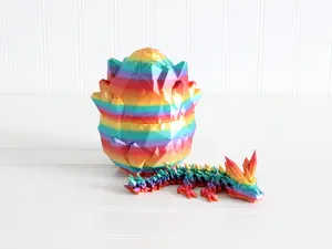Dragon Egg with Little Dragon - Dragon Easter Egg