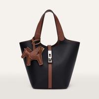 Black with Croissant Brown