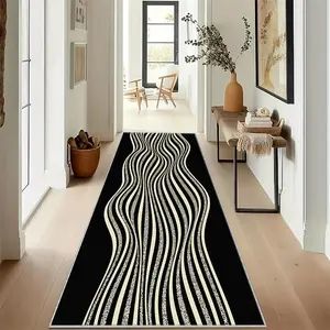 Line Art Long Rug, Ultra Soft Washable Runner Carpet for Hallway, Bedroom, Living Room, Balcony, Kitchen, Farmhouse Decor, Boho Runner Rug, Washable Runner Rugs