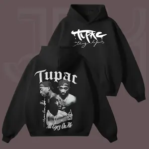 2Pac Rapper Hoodie - 90s Hip Hop Legend Graphic T-Shirt, Rap Fan SweatShirt, 2-Sided Print, Full Size Gift for Fans