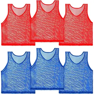 Soccer Pinnies Scrimmage Vests – Set of Lightweight Mesh Pennies Practice Jerseys for Youth & Adult Teams Training