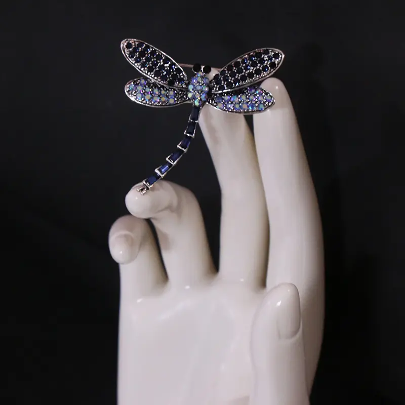 Dragonfly Brooch, Camouflage Fashion Accessory, Unisex Wear for Casual Party, Brooch Clip
