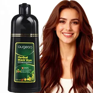 Dark Brown Hair Color Dye Shampoo 3 in 1, Women's Hair Color Long Lsting & Mild Formula,Professional Semi-Permanent Color Shampoo Unisex, DIY Hair Color, 16.9 Fl Oz(Dark Brown)