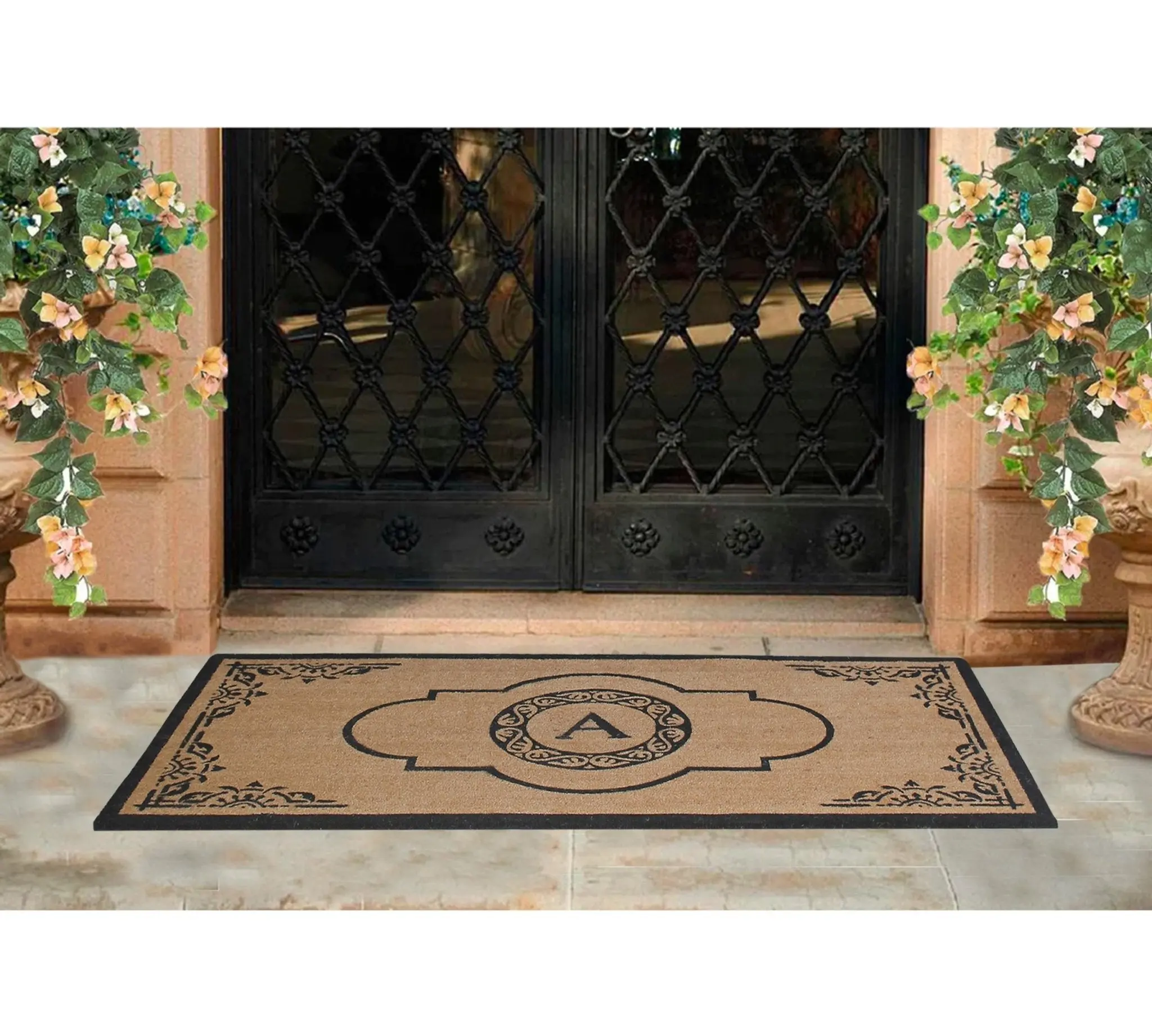 Abrilina Monogrammed Doormat 30"X48"