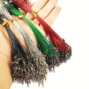 Luoyang Steel Wire Anti-Bite Line with Eight-Character Ring Fishing Gear Accessories Fishing Guide Line Fishing Equipment Fishing Setups